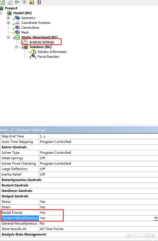 WORKBENCH中查看support的受力、装配体接触面受力的方法_ansys workbench